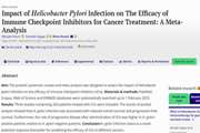 Impact of Helicobacter pylori infection on the efficacy of immune checkpoint inhibitors for cancer treatment: a meta-analysis